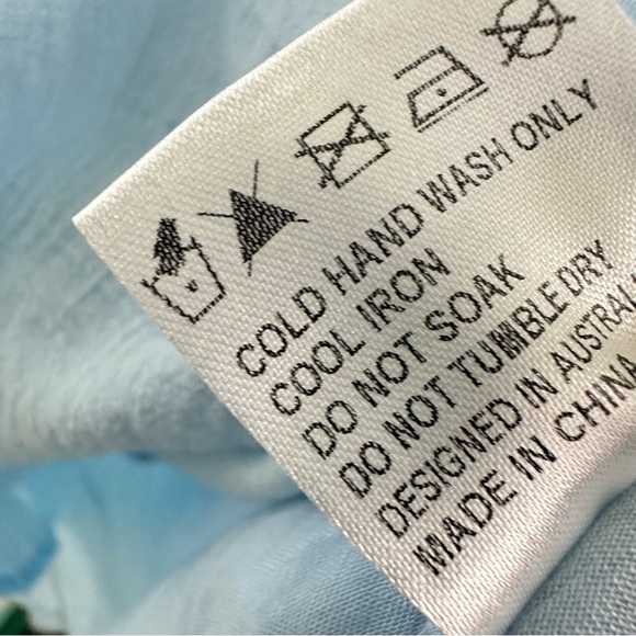 Princess Polly The Sting Mini Dress Size 8 Baby Blue - Picture 9 of 9